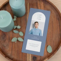 Danksagung Konfirmation mit Lesezeichen "Perfect Day"