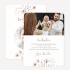 Danksagung Taufe runde Ecken "Wild Flowers"