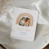 Danksagung Taufe runde Ecken "Regenbogen Aquarell"