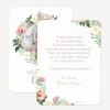 Danksagung Taufe runde Ecken "Floraler Kranz Aquarell"