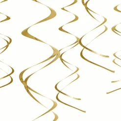 Deko Spirale gold 5 Stück