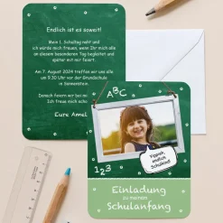 Einladung Einschulung "Schulanfang"