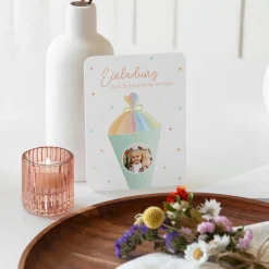 Einladung Einschulung "Zuckertüte modern"