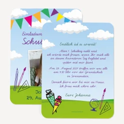 Einladung Einschulung "Zuckertüte"