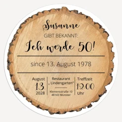 Einladung 50. Geburtstag
