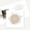 Einladung 50. Geburtstag Klappkarte quadratisch "Blooming Romance"