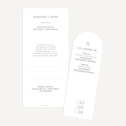 Einladung 60. Geburtstag mit Lesezeichen "Perfect Day"