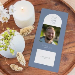 Einladung 30. Geburtstag mit Lesezeichen "Perfect Day"