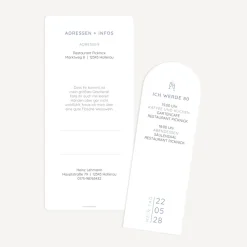 Einladung 80. Geburtstag mit Lesezeichen "Perfect Day"