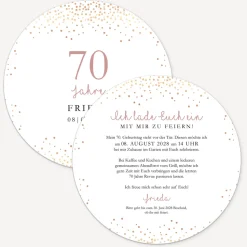 Einladung 70. Geburtstag