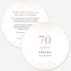 Einladung 70. Geburtstag