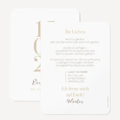 Einladung 60. Geburtstag runde Ecken