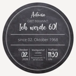 Einladung 60. Geburtstag