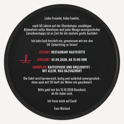 Einladung 50. Geburtstag
