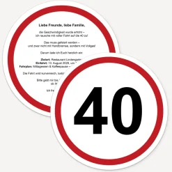 Einladung 40. Geburtstag