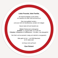 Einladung 80. Geburtstag