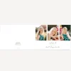 Einladung Jugendweihe Klappkarte quer "Foto Trio mit Datum"