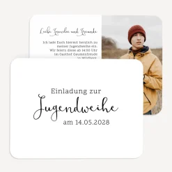 Einladung Jugendweihe runde Ecken 