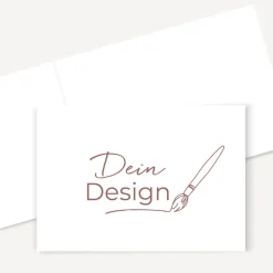 Einladung Klappkarte quer mit eigenem Design