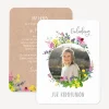 Einladung Kommunion runde Ecken "Wildblumen"