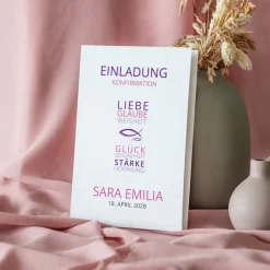 Einladung Konfirmation Mädchen 