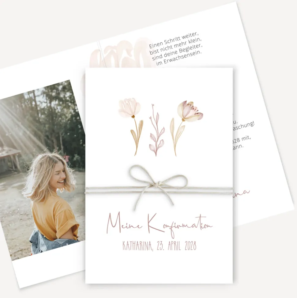 Einladung Konfirmation "Natur"