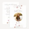 Einladung Konfirmation runde Ecken "Wild Flowers"