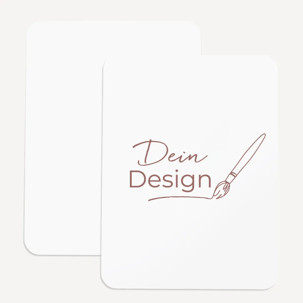 Einladung runde Ecken mit eigenem Design