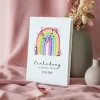 Einladung Taufe "Regenbogen Vintage"