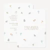 Einladung Taufe runde Ecken "Kleine Symbole"