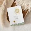 Einladung Taufe runde Ecken "Sonne mit Blume"