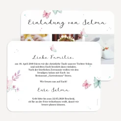 Einladung Taufe runde Ecken