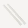 2er Set Stabkerzen gedreht weiß 26 cm