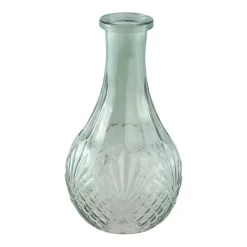 Flaschenvase Vintage salbeigrün 10 x 18 cm