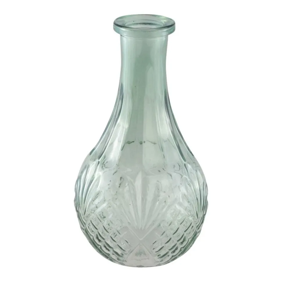 Flaschenvase Vintage salbeigrün 10 x 18 cm