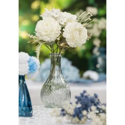 Flaschenvase Vintage transparent 10 x 18 cm