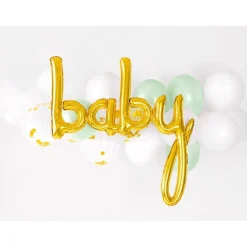 Folienballon "baby" gold 73,5 x 75,5 cm