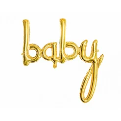 Folienballon "baby" gold 73,5 x 75,5 cm