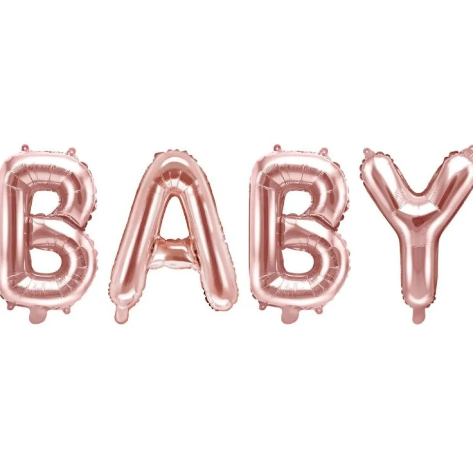 Folienballon "BABY" roségold