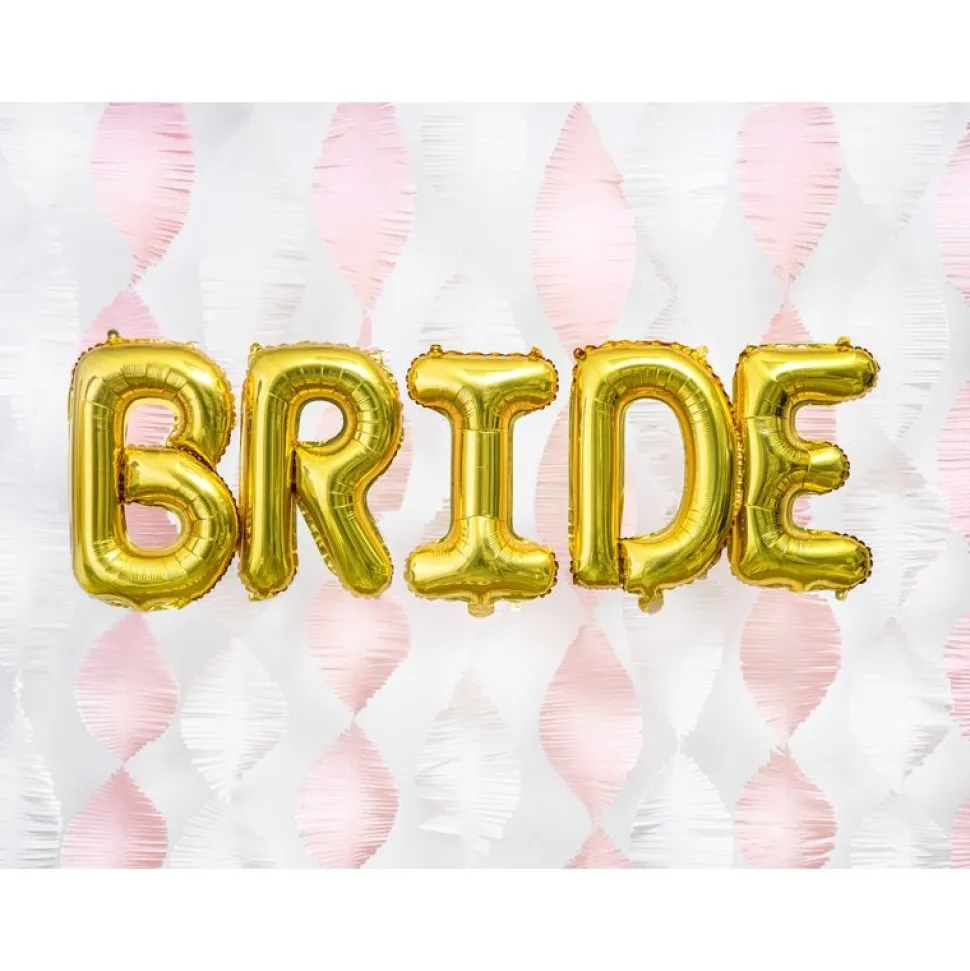 Folienballon Buchstabe "B" gold 35 cm