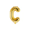 Folienballon Buchstabe "C" gold 35 cm