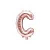 Folienballon Buchstabe "C" roségold 35 cm