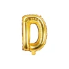 Folienballon Buchstabe "D" gold 35 cm