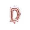 Folienballon Buchstabe "D" roségold 35 cm