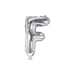 Folienballon Buchstabe "F" silber 35 cm
