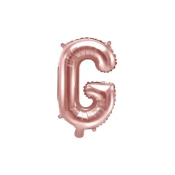 Folienballon Buchstabe "G" roségold 35 cm
