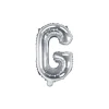 Folienballon Buchstabe "G" silber 35 cm