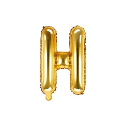 Folienballon Buchstabe "H" gold 35 cm