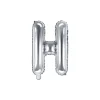 Folienballon Buchstabe "H" silber 35 cm
