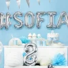 Folienballon Buchstabe "I" silber 35 cm